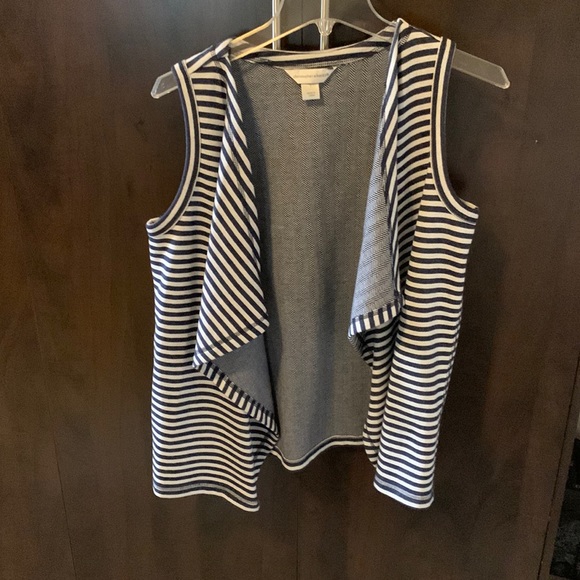 Christopher & Banks Striped Knit Vest - Picture 1 of 13